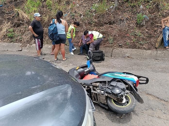 Accidente vial deja un lesionado en San Andrés Tuxtla