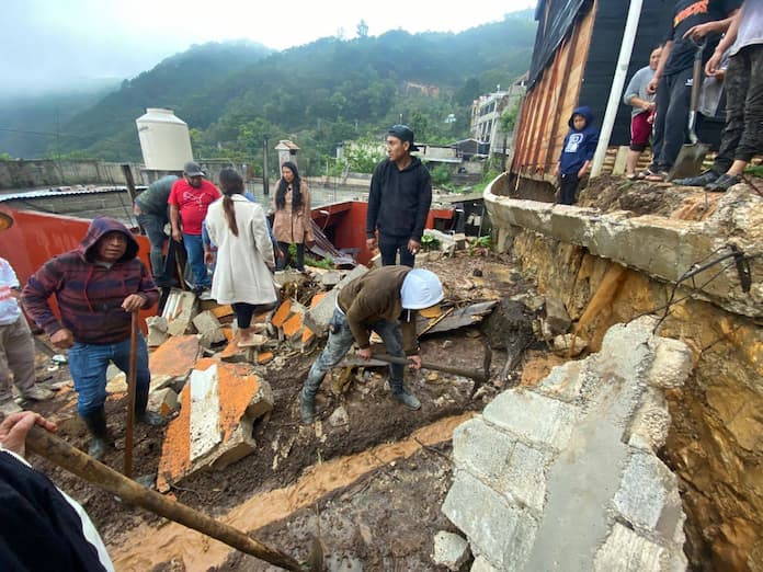 Lluvias dejan un muerto e inundaciones en San Cristóbal de las Casas