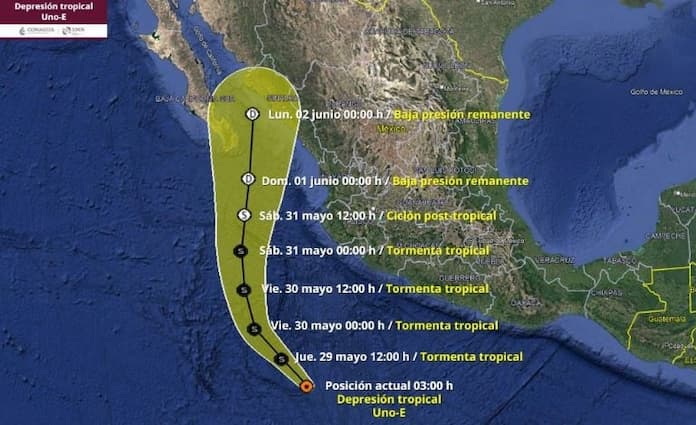 Alvin agarra fuerza: es la primera tormenta tropical y así afectará a México