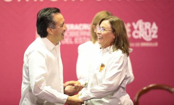 Rocío Nahle niega pleito con Cuitláhuac