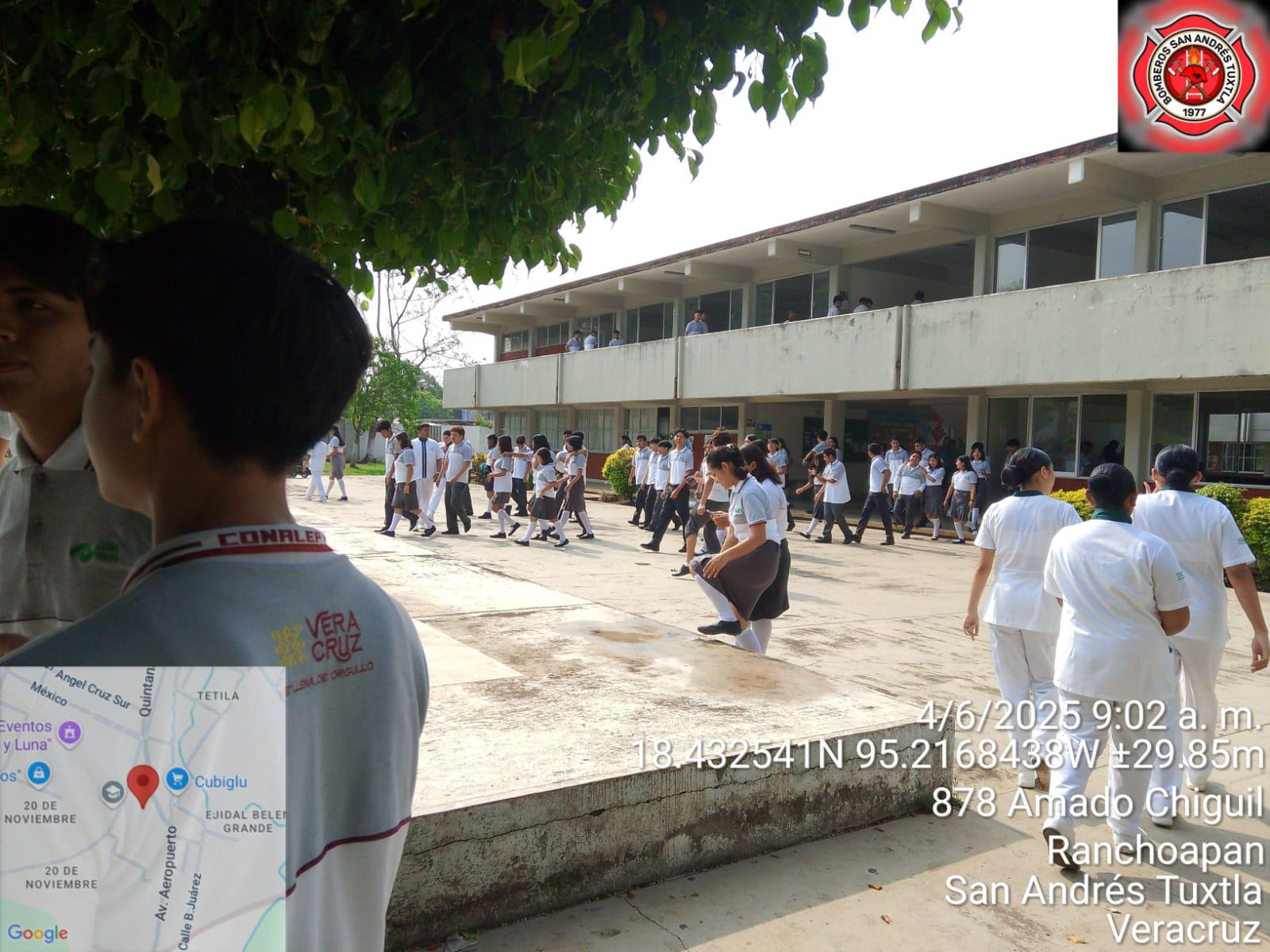 San Andrés Tuxtla se suma a la Semana de la Protección Civil Escolar con actividades en instituciones educativas
