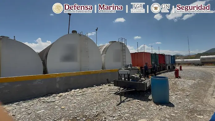 ‘Trancazo’ al huachicol: aseguran 1.2 millones de litros de hidrocarburos en Nuevo León