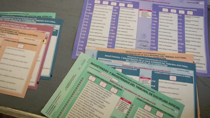 Roban boletas para elección judicial en Chiapas, Puebla y Michoacán