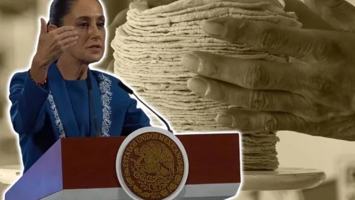 Claudia Sheinbaum y productores firman acuerdo para que no suba el precio del kilo de tortilla