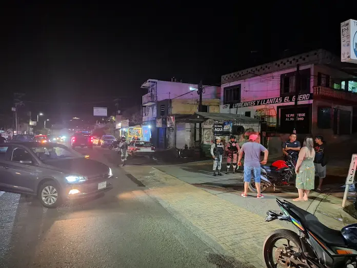 Auto y motocicleta chocaron en San Andrés Tuxtla