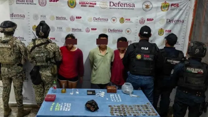 Detienen a 4 en operativo en San Andrés Tuxtla