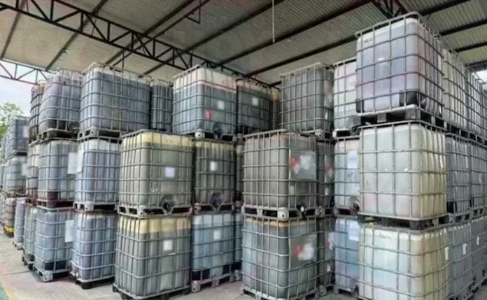 Aseguran 880 mil litros de huachicol en Tabasco