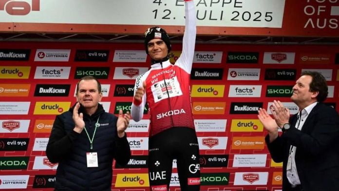Del Toro conquista el tour de Austria; se consolida en el ciclismo internacional