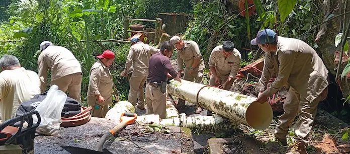 Concluyen trabajos de reparación en el Manantial Las Víboras tras afectaciones por lluvias