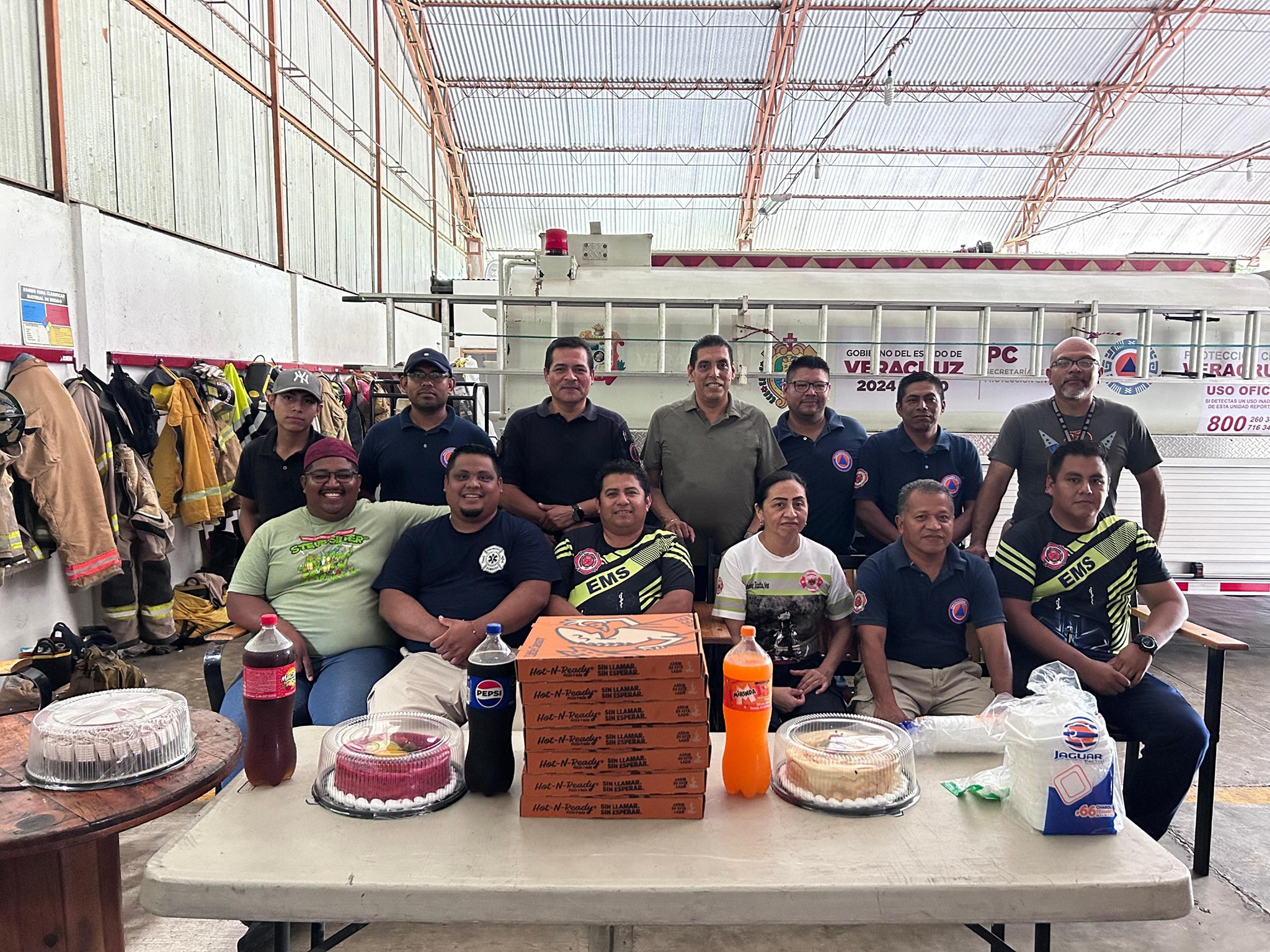 Celebran a los bomberos de San Andrés Tuxtla