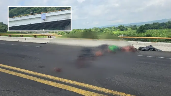 Arrojan cuerpos desmembrados sobre la carretera