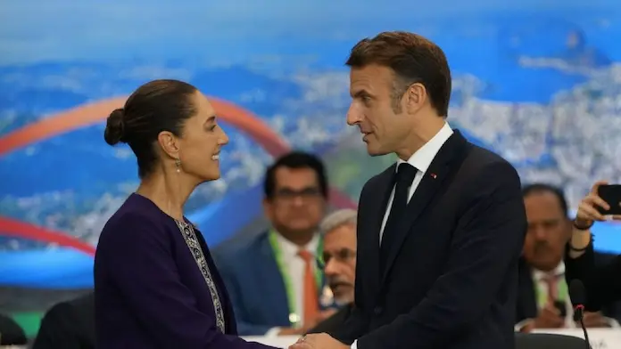 Sheinbaum anuncia la visita a México del presidente de Francia, Emmanuel Macron