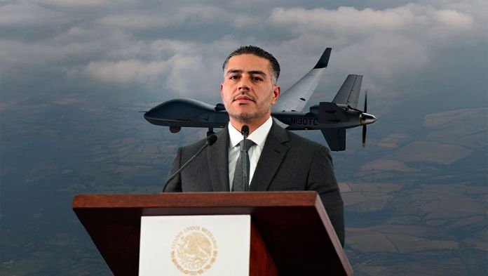 Dron no tripulado de EU sobrevoló Tejupilco y otras áreas del Edomex: Harfuch
