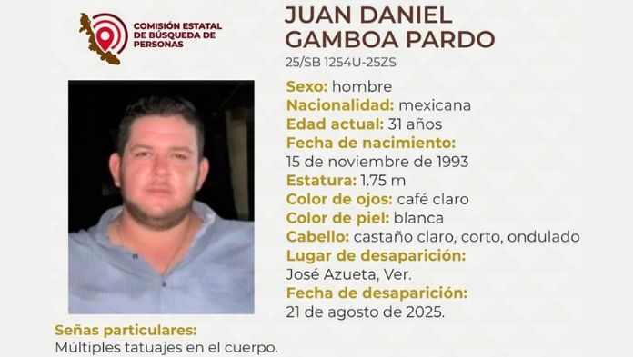 Desaparece hijo del dirigente de PAN en José Azueta, Veracruz