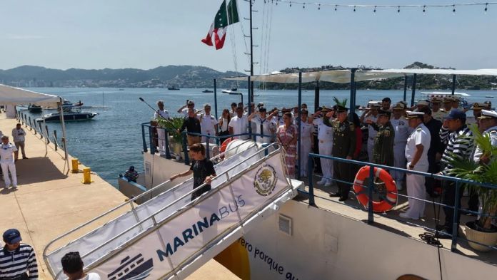 Sheinbaum inaugura el Marinabús, nuevo transporte marítimo en Acapulco