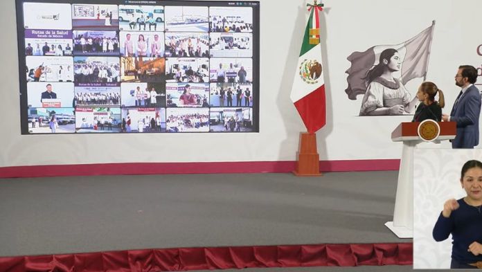 Sheinbaum da banderazo a las Rutas de Salud del IMSS Bienestar