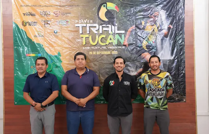 Presentan el Power Trail del Tucán 2025, en San Andrés Tuxtla