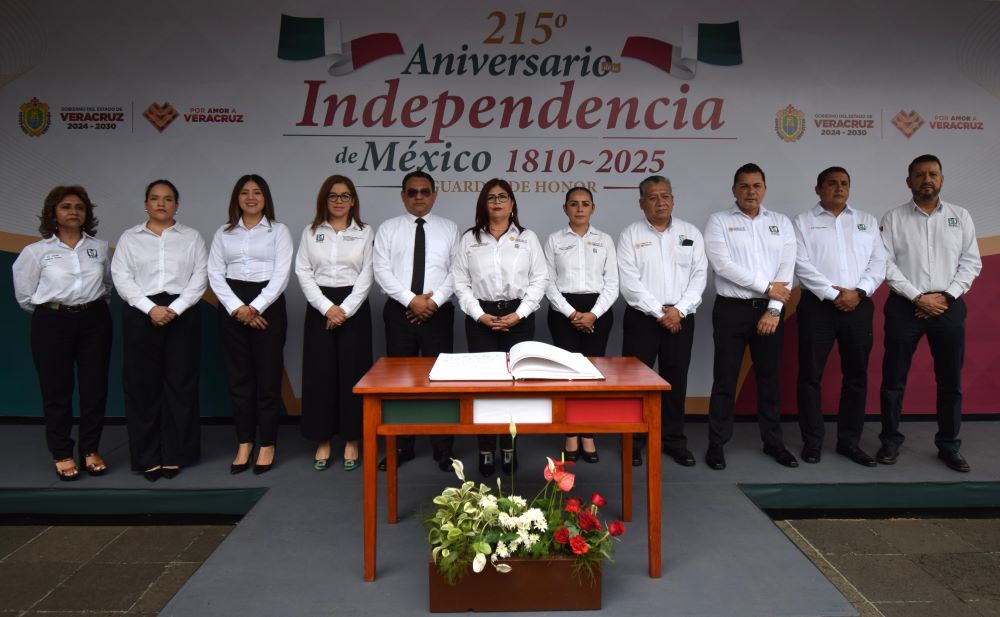 Participa IMSS Veracruz Norte en Guardia de Honor a Miguel Hidalgo y Costilla