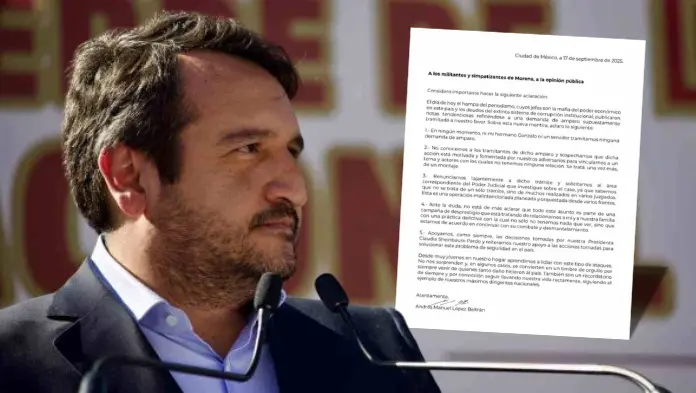 Andy López Beltrán se dice víctima de una nueva campaña de desprestigio