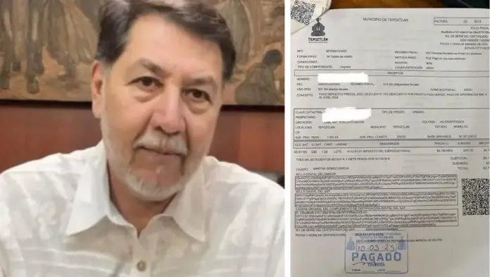 Es deudora fiscal vendedora de casa de Noroña