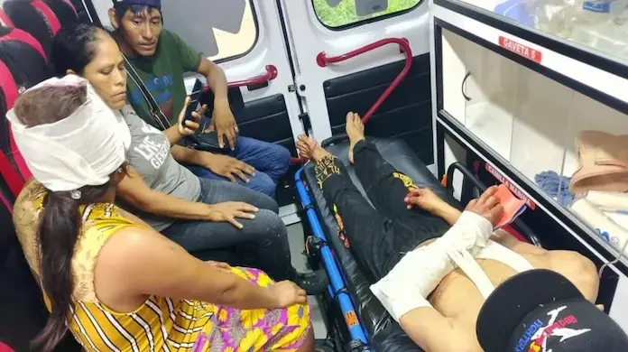 Tres personas tras agreccion a machetazos en Acayucan