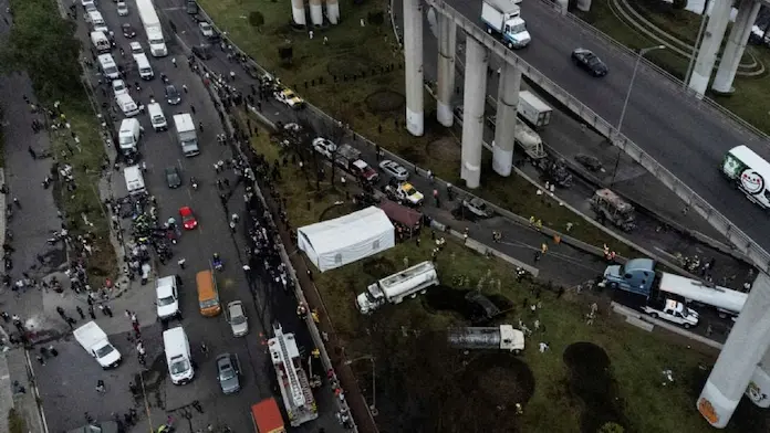 Crece a 14 la cifra de personas muertas por la explosión de pipa en el Puente de la Concordia