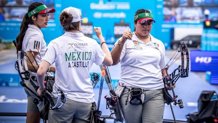 Oro para México en el Mundial de Tiro con Arco: Becerra, Castillo y Bernal vencen a Estados Unidos en la final