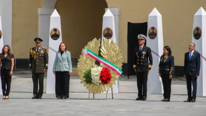 Rocío Nahle encabeza 178 aniversario de la Gesta Heroica de los Niños Héroes desde Perote