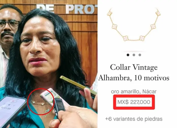 Que culpa tengo que el pueblo me ame y me regale cosas: alcaldesa de Acapulco por collar de 227 mil pesos
