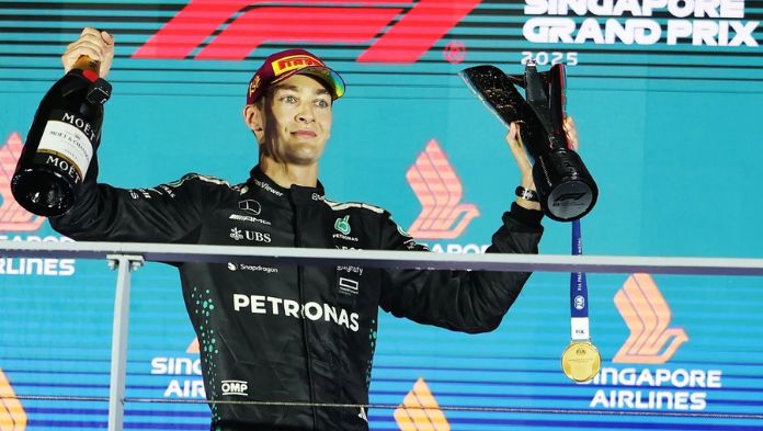 Russell gana el GP de Singapur; McLaren revalida el título de constructores de F1