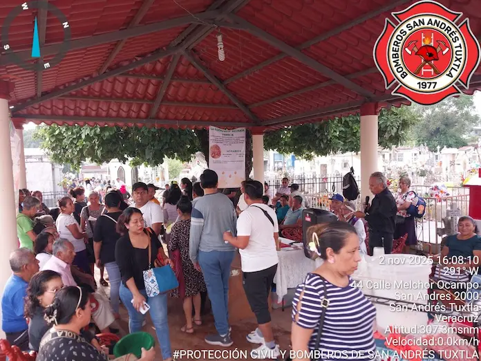 Concluye operativo especial por el Día de Muertos en San Andrés Tuxtla