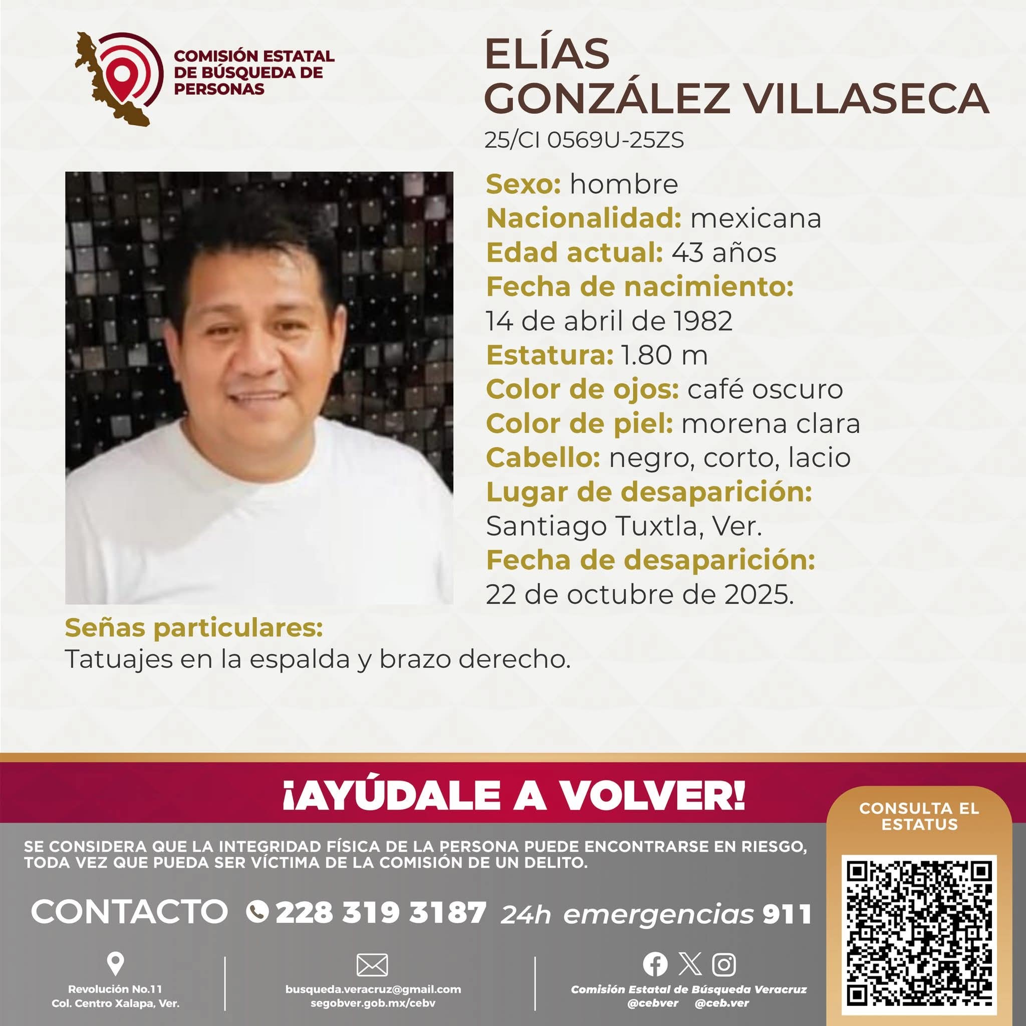 Buscan a excandidato de Santiago Tuxtla desaparecido hace más de un mes