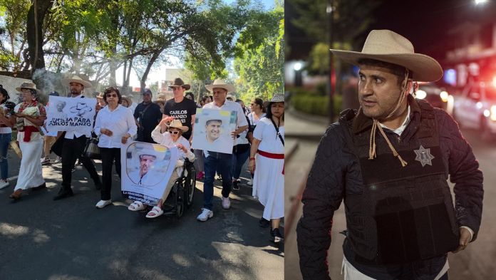 Abuelita del exalcalde de Uruapan, Carlos Manzo acude a marcha de Generación Z