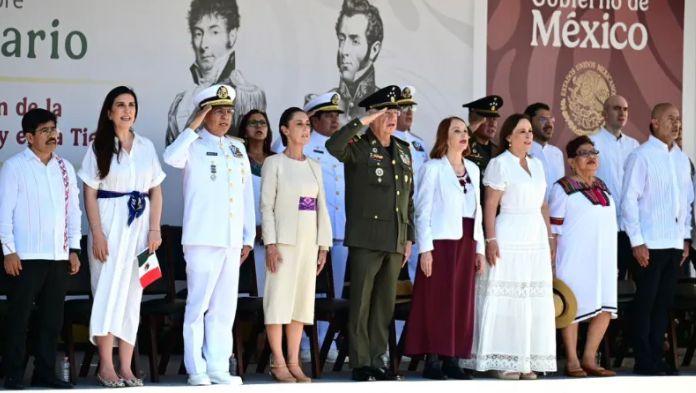 Desde Veracruz, la presidenta lidera la ceremonia por la Independencia de México en la Mar