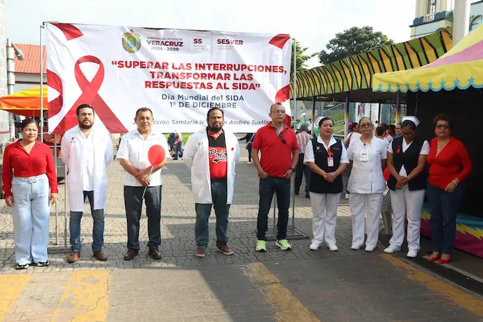 Caminata por el Día Mundial del Sida en San Andrés Tuxtla