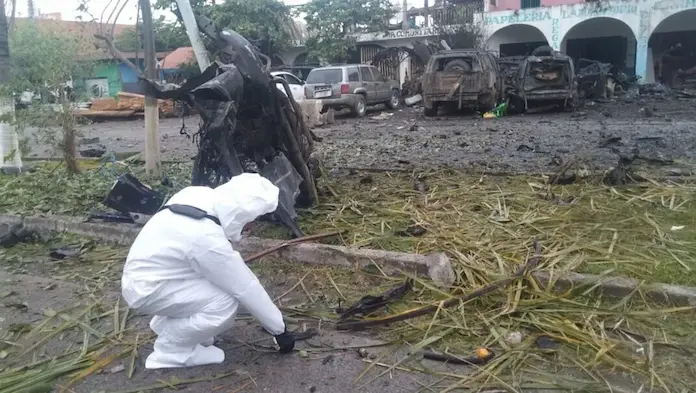 Harfuch descarta que explosión de coche bomba en Michoacán sea un hecho terrorista