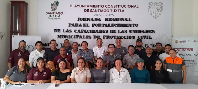 Protección Civil de Catemaco participó en la jornada regional para el Fortalecimiento de Capacidades