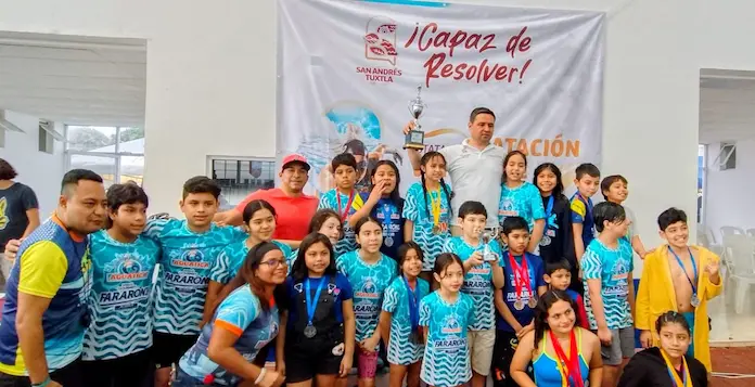 San Andrés Tuxtla segundo lugar en Estatal de Natación Clase A