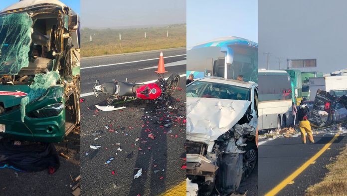 Carambola de una veintena de vehículos sobre el Libramiento Bicentenario deja 3 muertos y 18 heridos