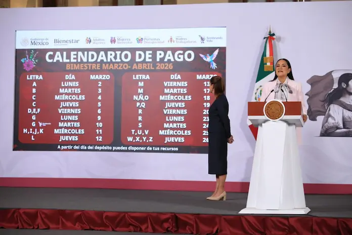 Este es el calendario oficial del pago de 6,400 pesos en marzo