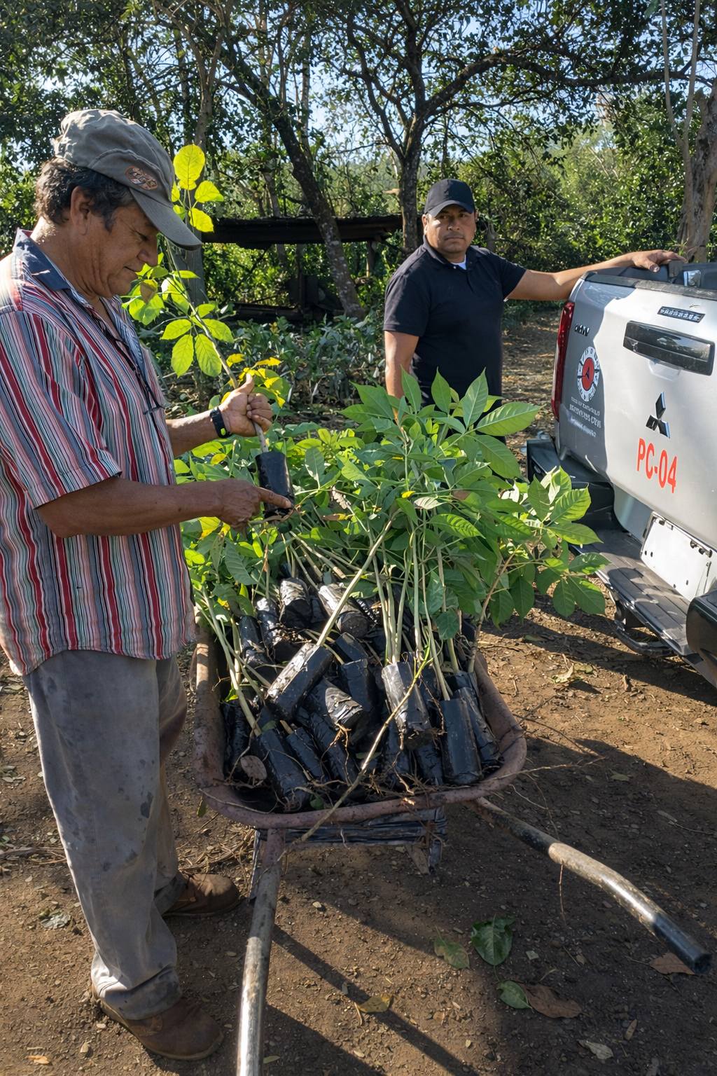 Catemaco impulsa reforestación en escuelas con donación de 420 plántulas