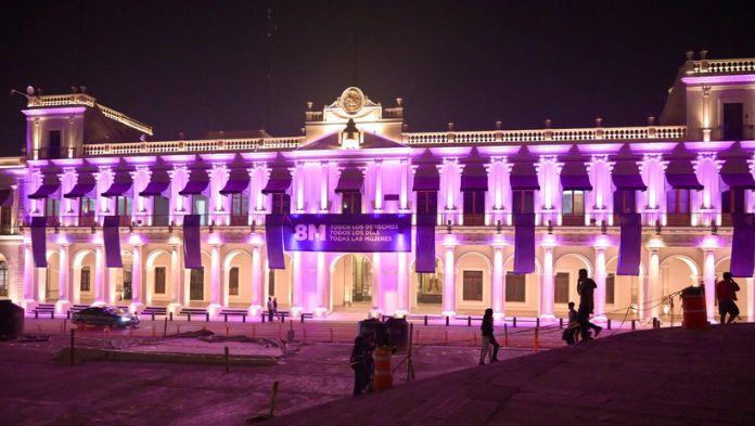 Veracruz se pintó de morado por el Día de la Mujer