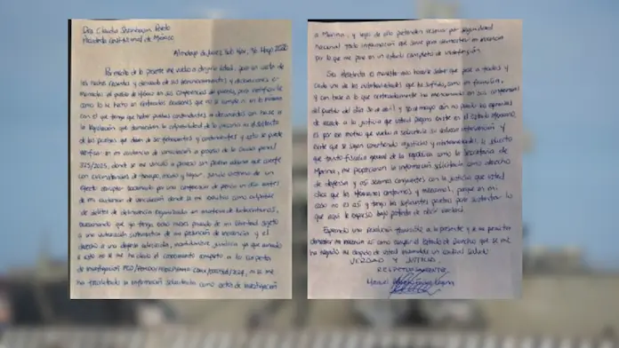 Roberto Farías Laguna envía nueva carta a Sheinbaum: acusa violación del debido proceso y reitera que se le niega el acceso a la carpeta