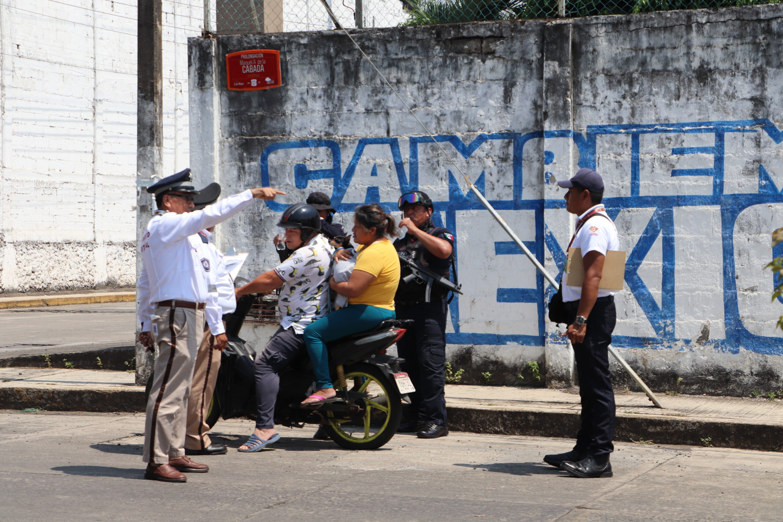 Por segunda ocasión realizan operativo de Motos en San Andrés Tuxtla