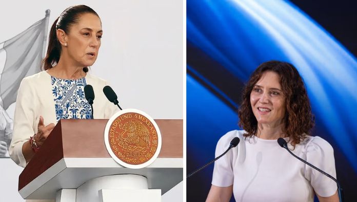 Sheinbaum critica a opositores que promovieron la visita de Díaz Ayuso a México