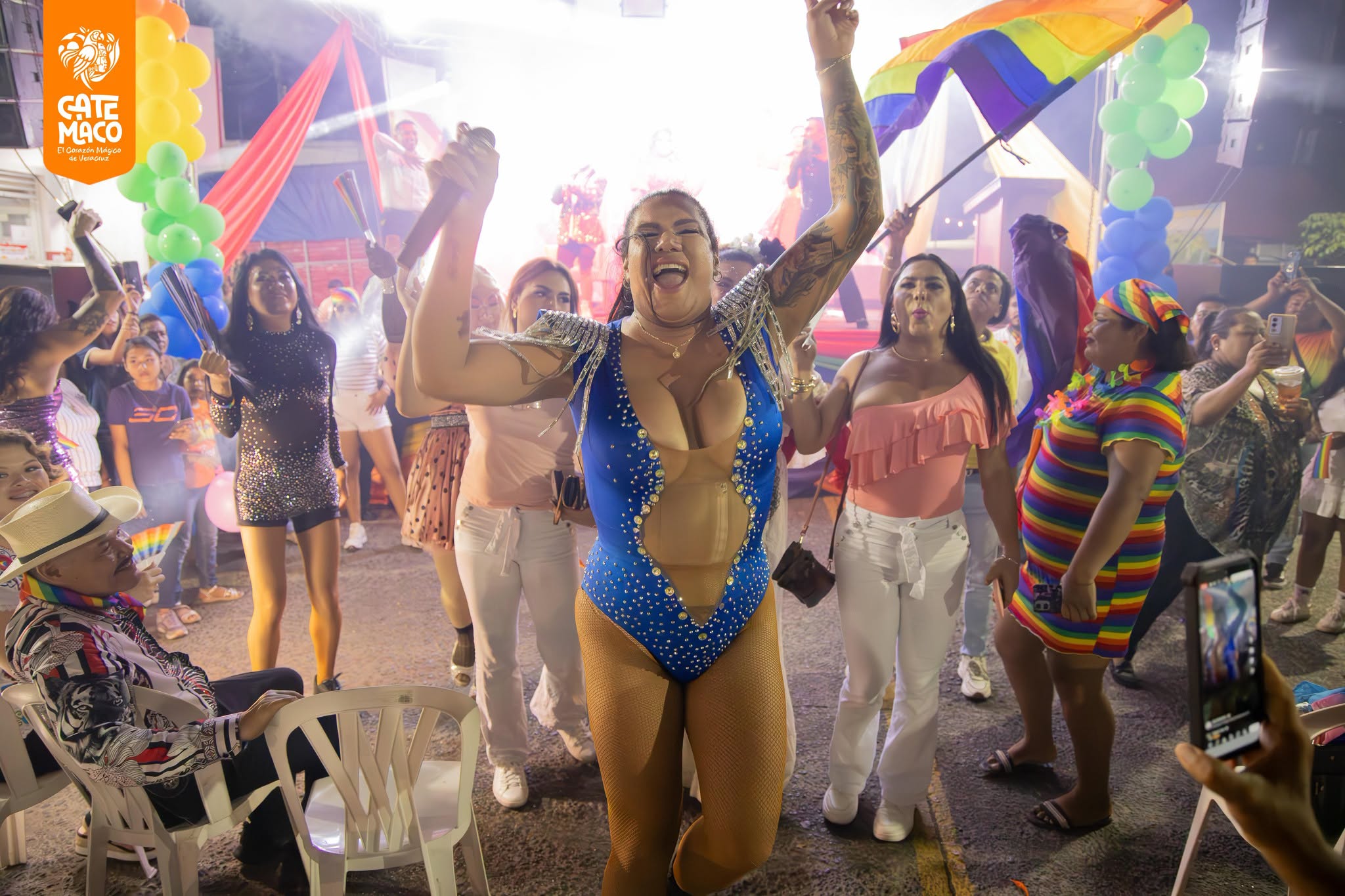 Catemaco se llena de color y orgullo durante la 6.ª Marcha LGBT+