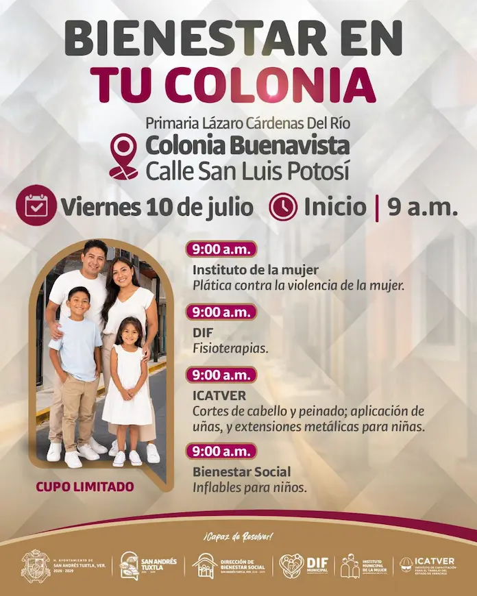 #BienestarSocial | ¡Llevamos servicios hasta tu colonia!