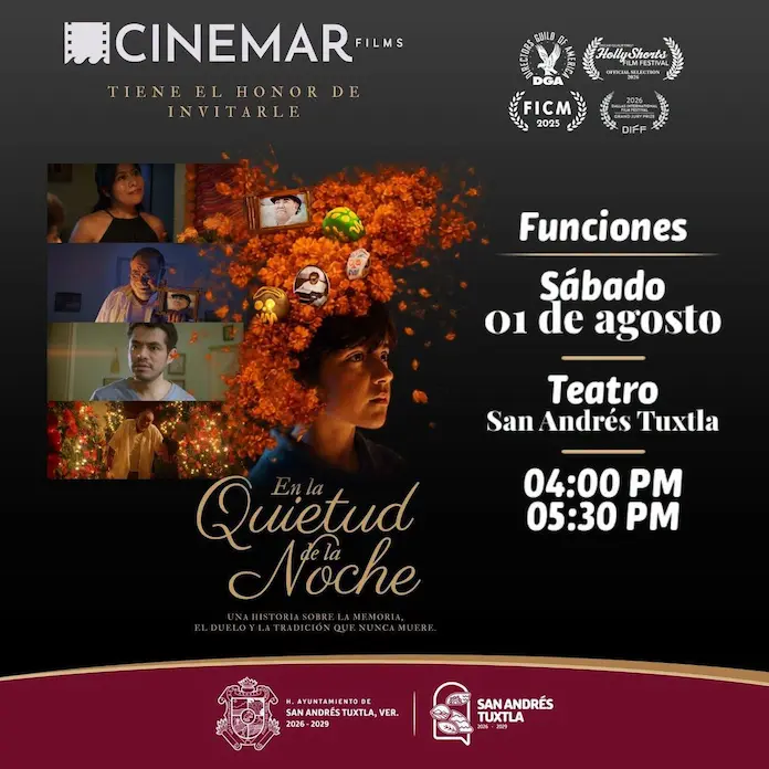 Orgullo cinematográfico de San Andrés Tuxtla en la pantalla grande