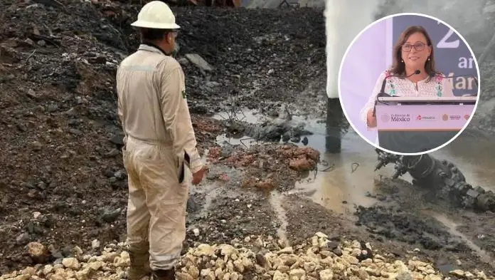 Continúan trabajos de Pemex para controlar pozo Krem-1 en Las Choapas: Gobernadora