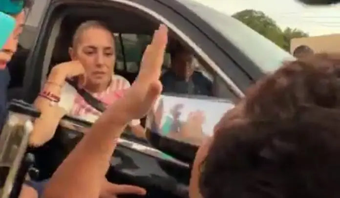‘No te doy la mano’, mujer encara a Claudia Sheinbaum en Tampico y le reclama